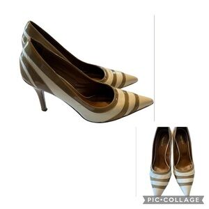 Heraud French Paris Two Tone Classy Runway High Heels Size 37 - 7